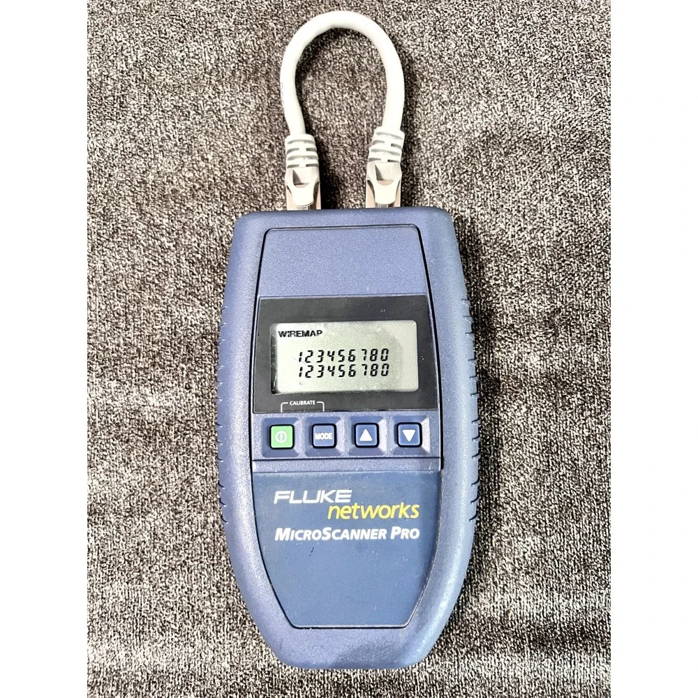 Fluke Networks MicroScanner Pro Cable Tester, with WireMap Adapter